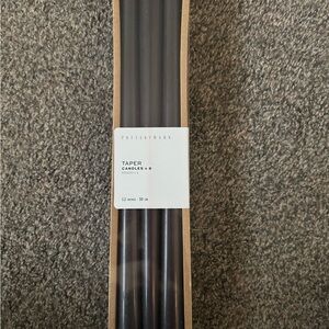 Pottery Barn Black Taper Candles